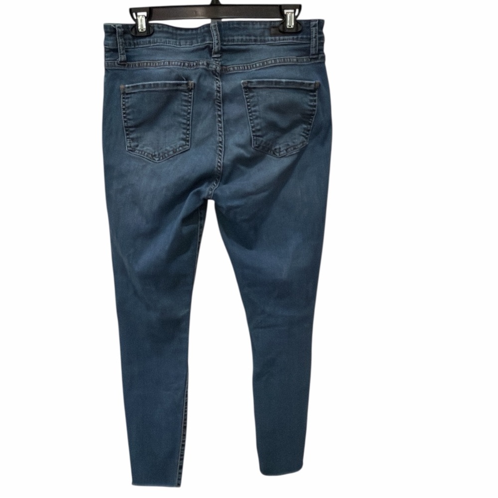 KUT Connie High Rise Skinny Jeans Sz 10 Raw Hem Button Fly Stretch Denim - Picture 5 of 10